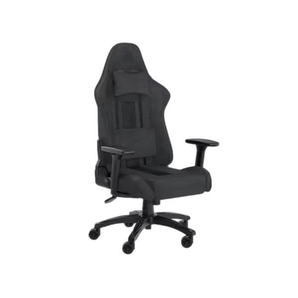 Corsair TC100 Relaxed Fabric Gaming Chair, Black/Grey